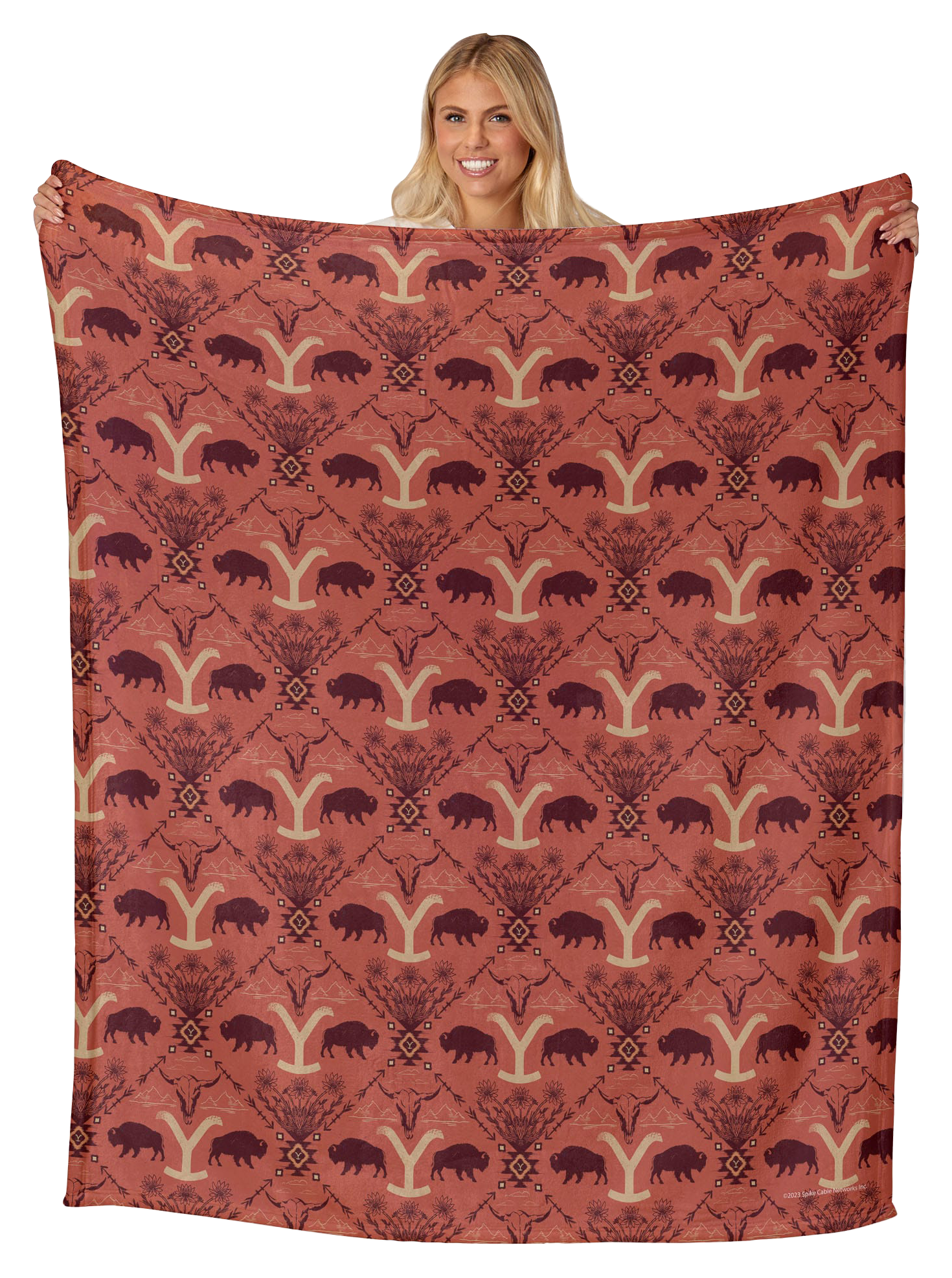 The Northwest Group Yellowstone Ranch Holiday Silk Touch Throw Blanket